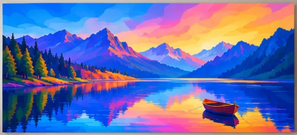 Lac et barque